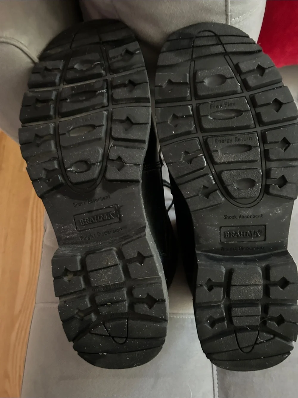 Brahma Black Men's Lace-Up Steel Toe Work Boots Size 14